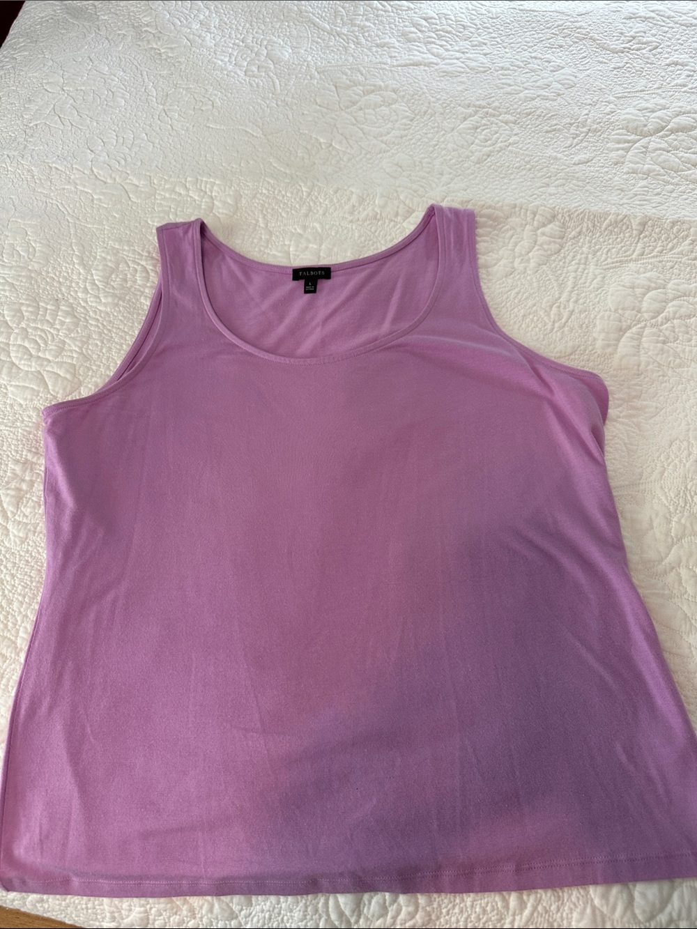 Talbots Violet Scoop Neck Tank Top